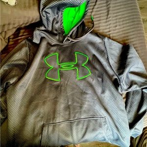 Under Armour hoodie 2xl - grey with neon green